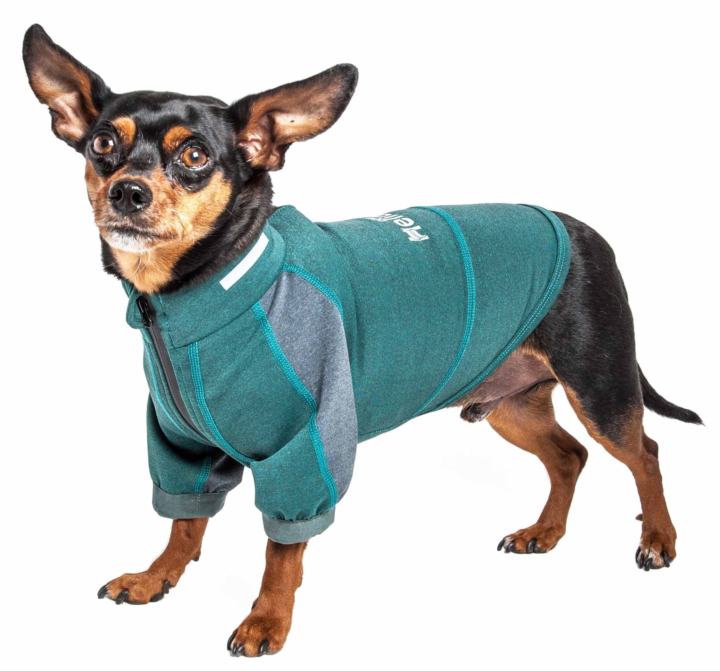 Dog Helios 'Eboneflow' Mediumweight 4-Way-Stretch Flexible And Breathable Performance Dog Yoga T-Shirt(D0102H7L3AA.)