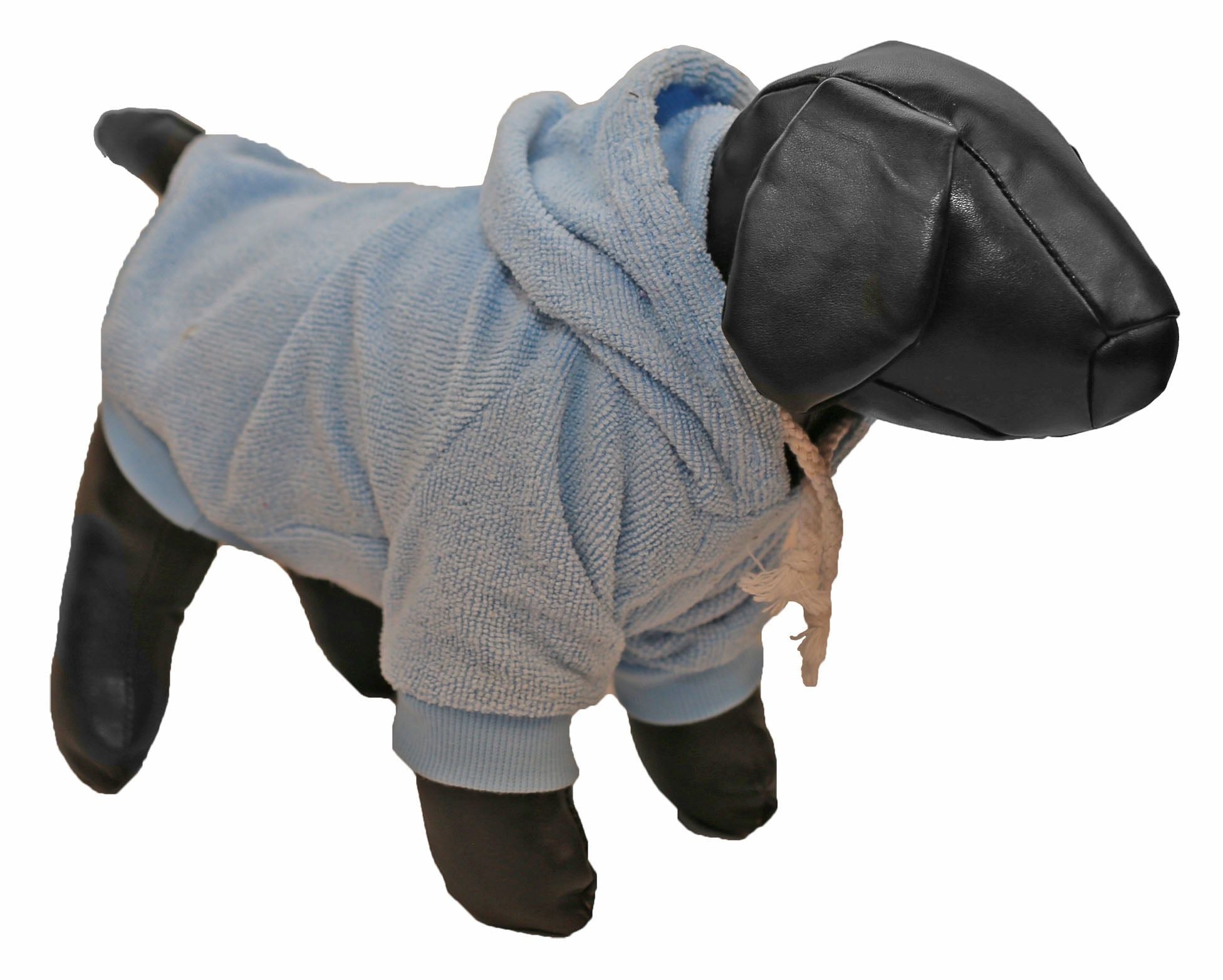 Pet Life French Terry Pet Hoodie Teal Blue Xs