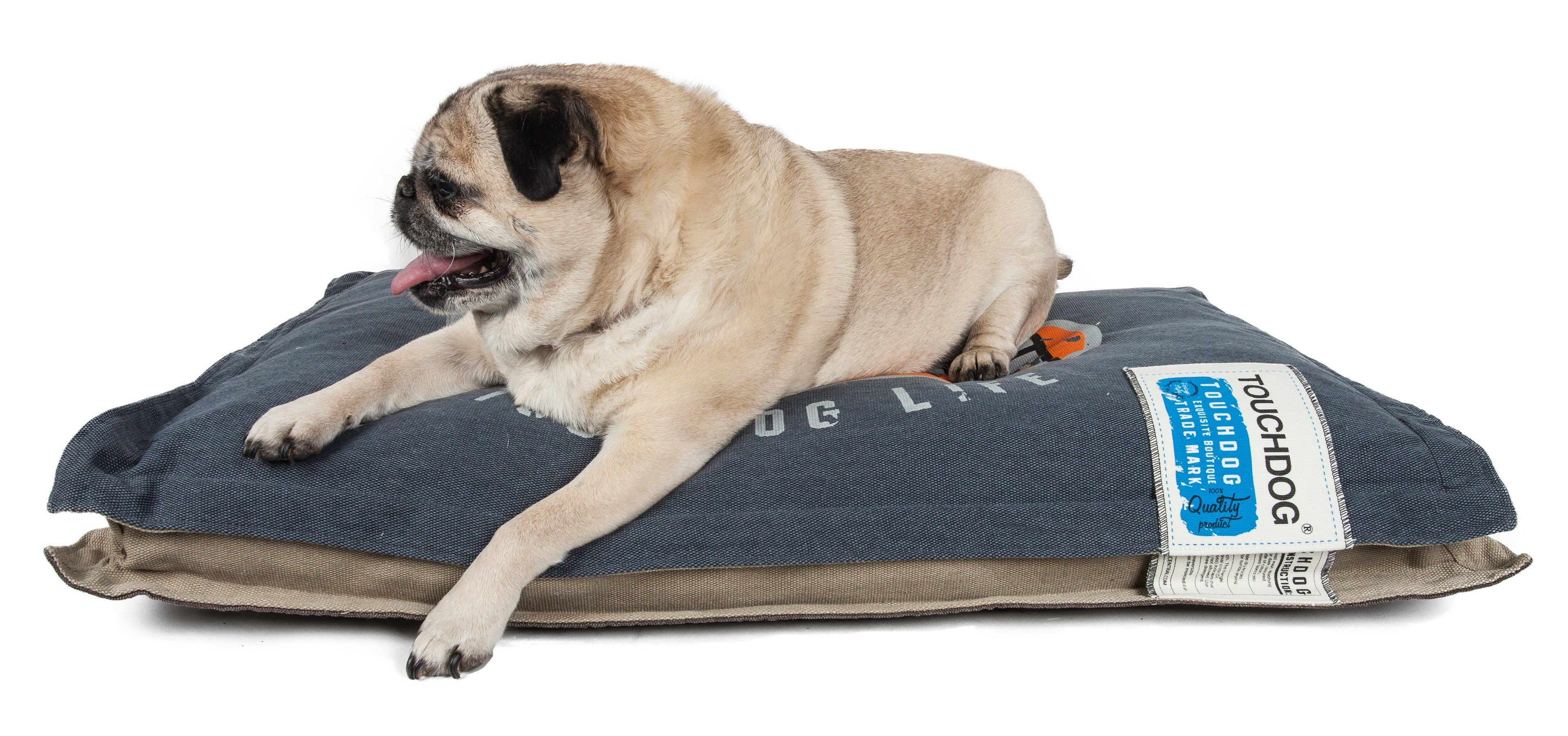 Touchdog Sporty Shockstitched Reversible Rectangular Thick Dog Mat(D0102H7Lk5W.)