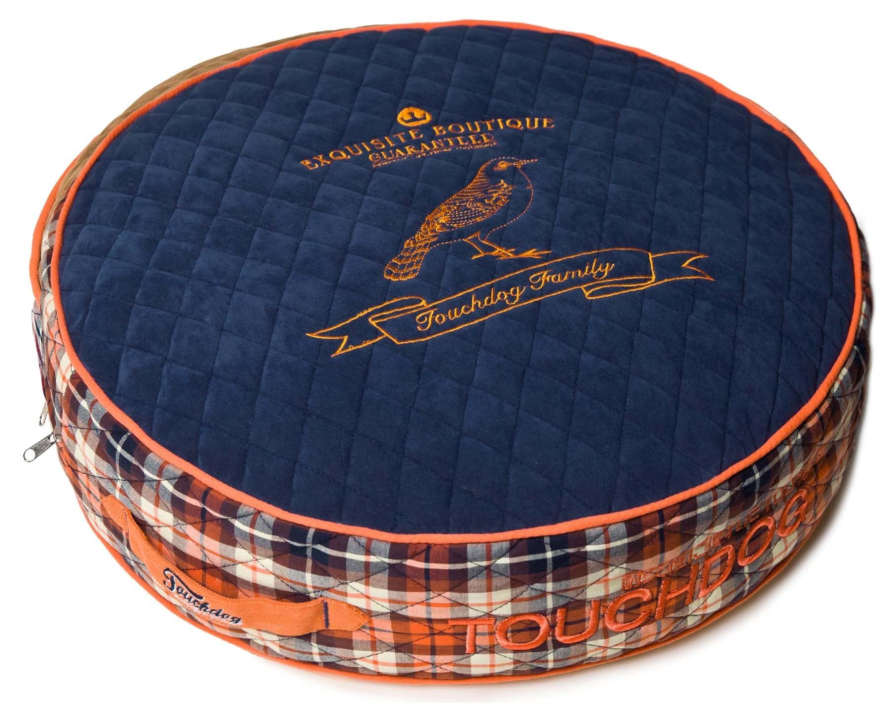 Touchdog Barkroyale Posh Rounded And Raised Designer Fleece Plaid Dog Bed(D0102H7Lknv.)