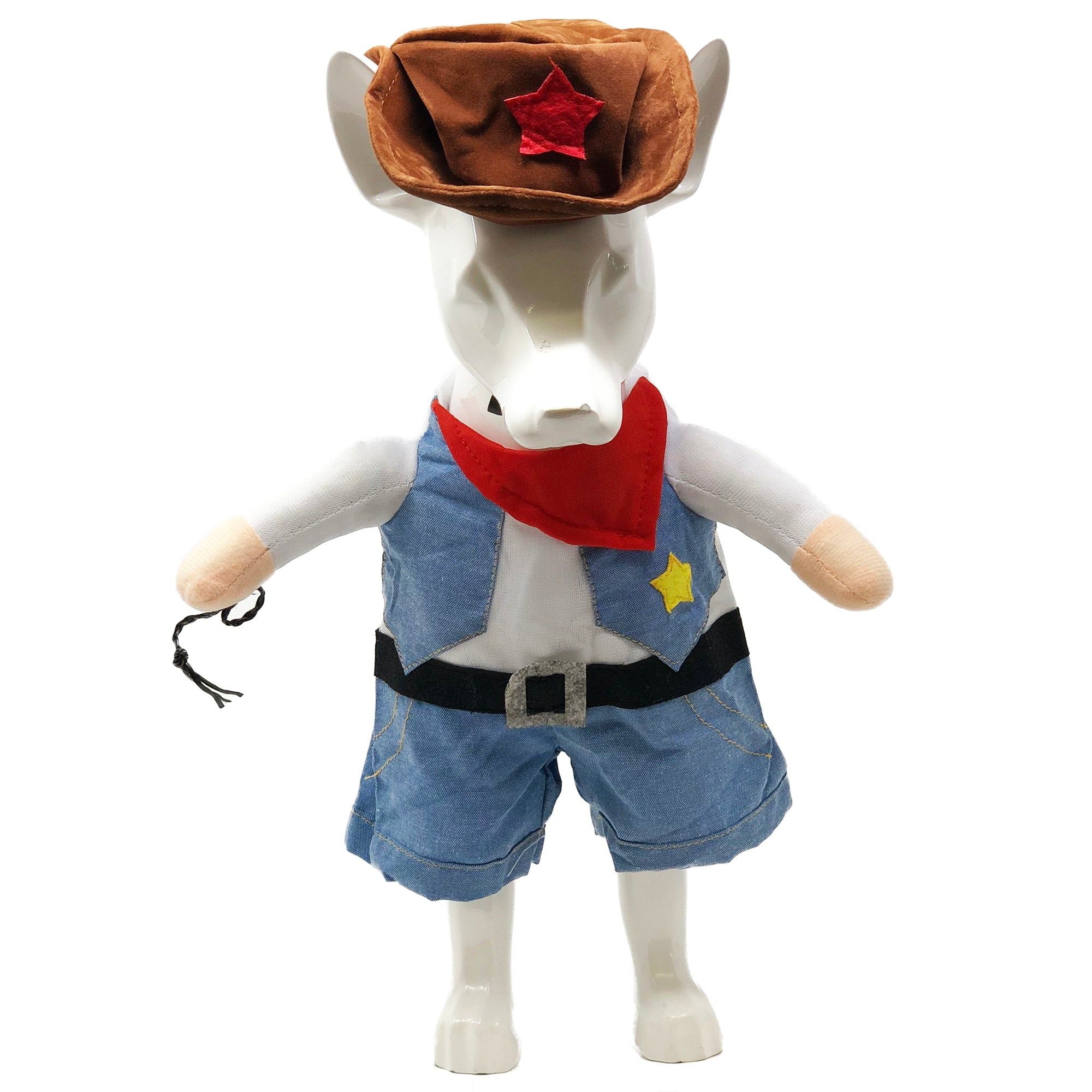 Pet Life 'Rodeo Bones' Cowboy Pet Dog Costume Uniform(D0102HAXPBV.)