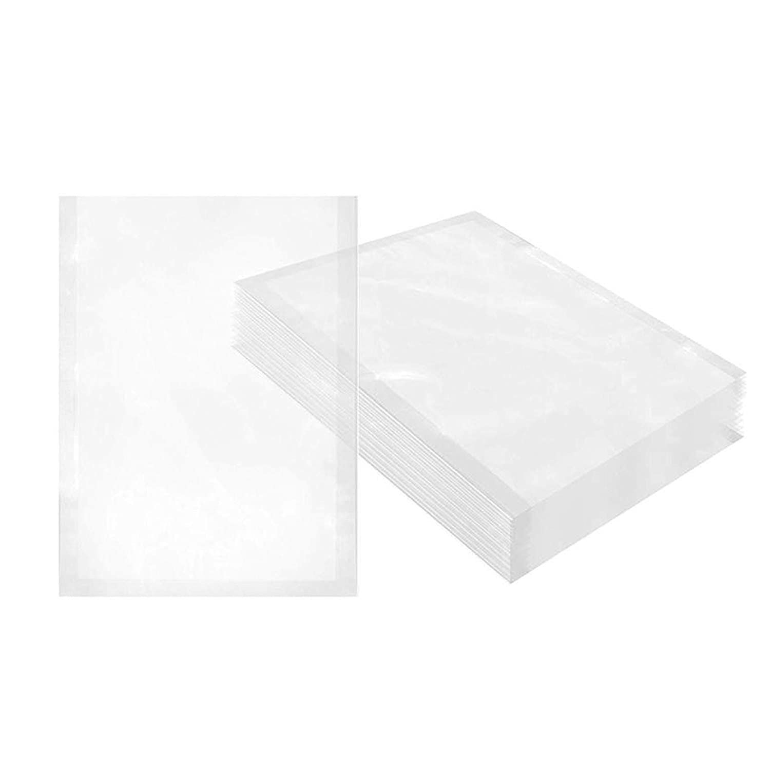 Pack of 500 Jumbo Laminated Vacuum Pouches 10 x 28 clear Poly-Nylon Vacuum Food Bags 10x28 Thickness 3 mil Plastic Bags for Pack