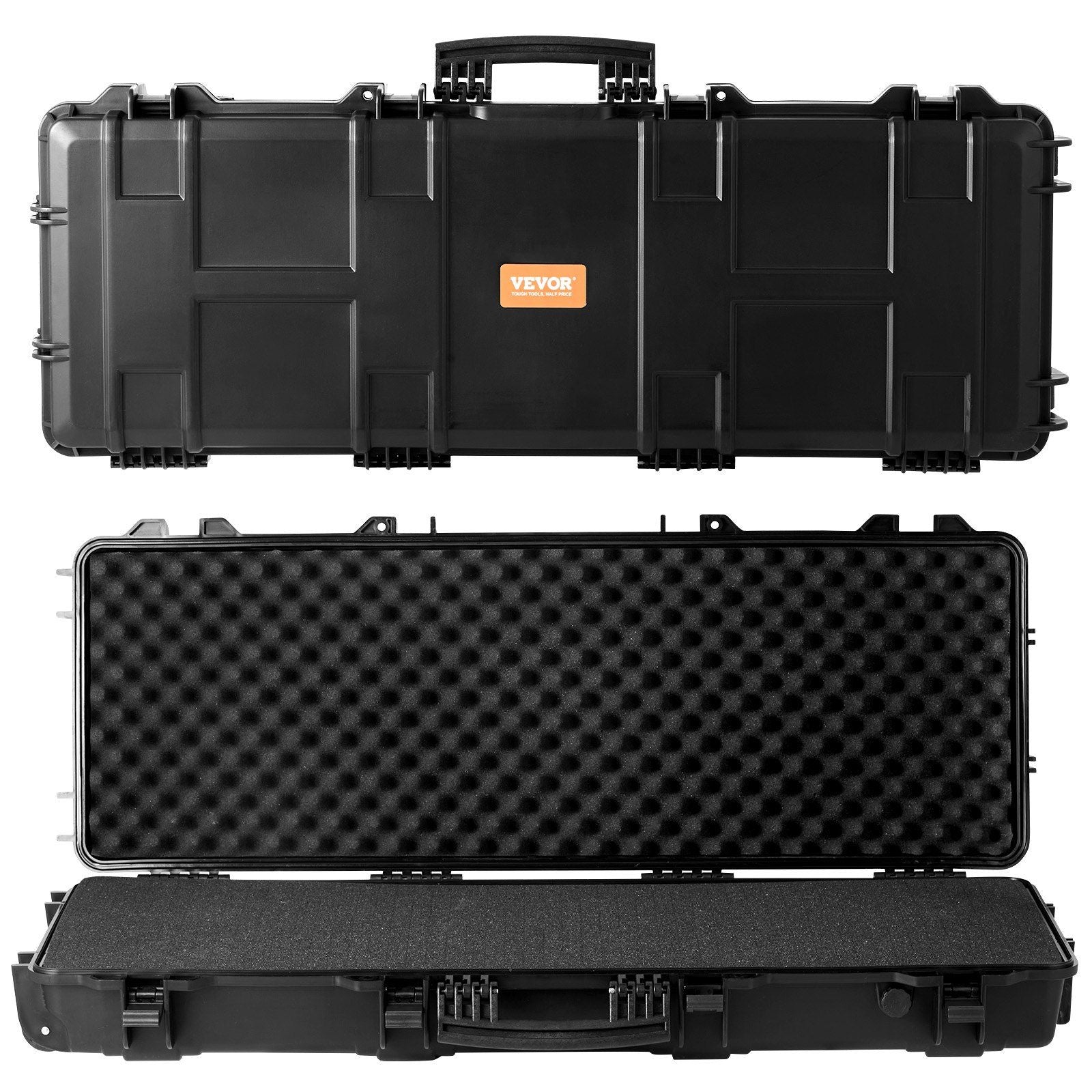 VEVOR Tactical Range Case, Outdoor Tactical Hard Case with 3 Layers Fully-protective Foams, 42 inch lockable Hard Tactical Range