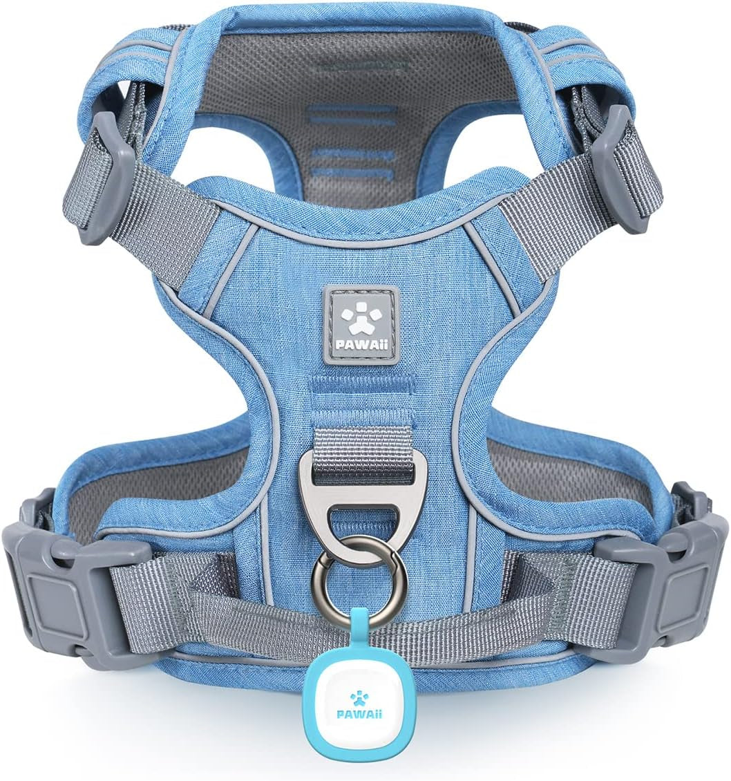 No Pull Dog Harness Reflective Adjustable Vest with ID Tag Small Dogs