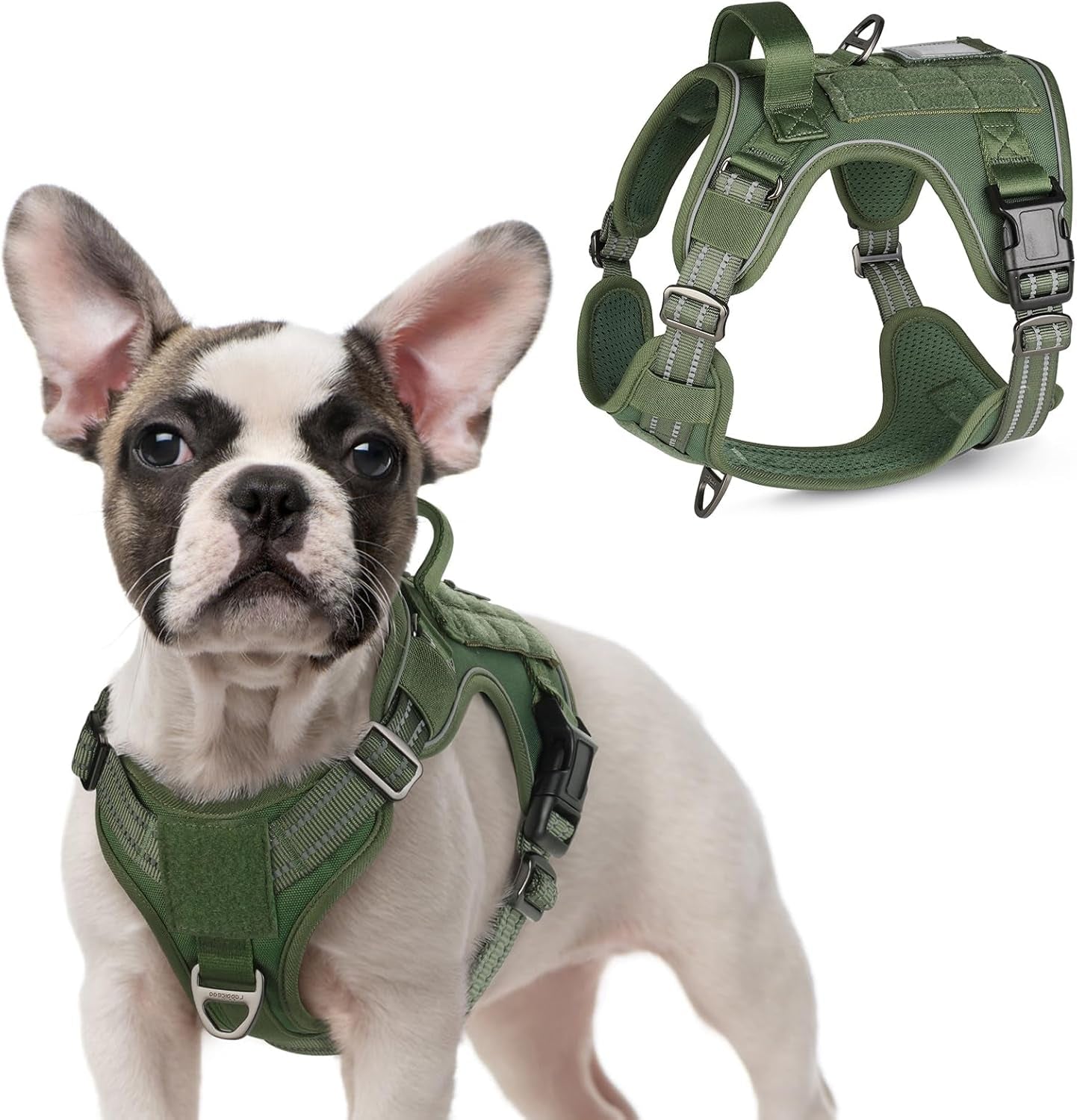 No-Pull Tactical Dog Harness MOLLE Vest for Medium & Large Dogs