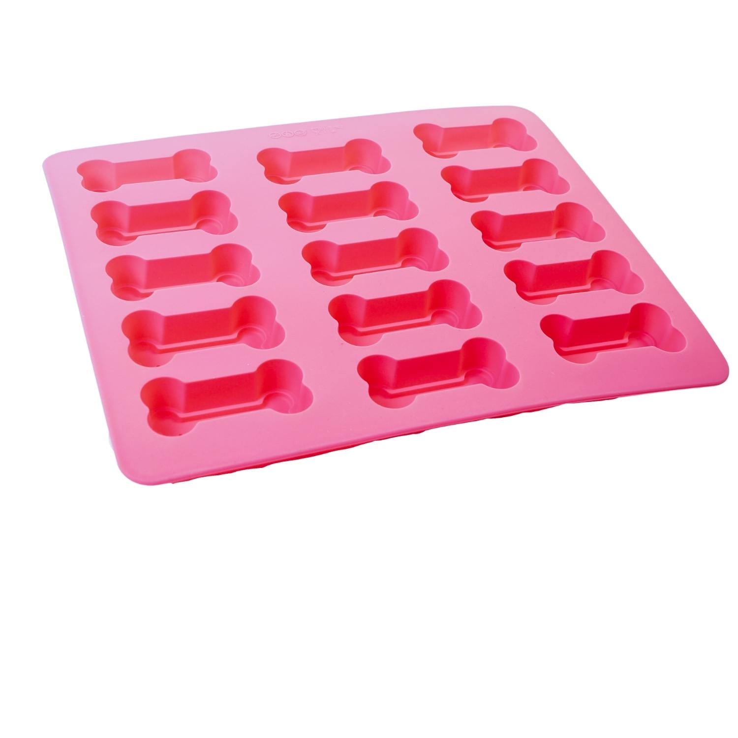 3-in-1 Dog Bone Silicone Treat Baking Tray for Healthy, Homemade Dog Treats and More