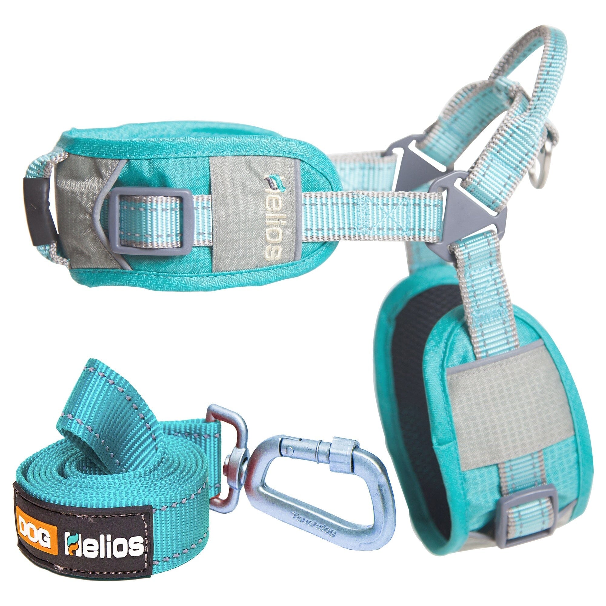 Dog Helios 'Geo-turf' Performance Adjustible and Reflective Dog Harness and Leash