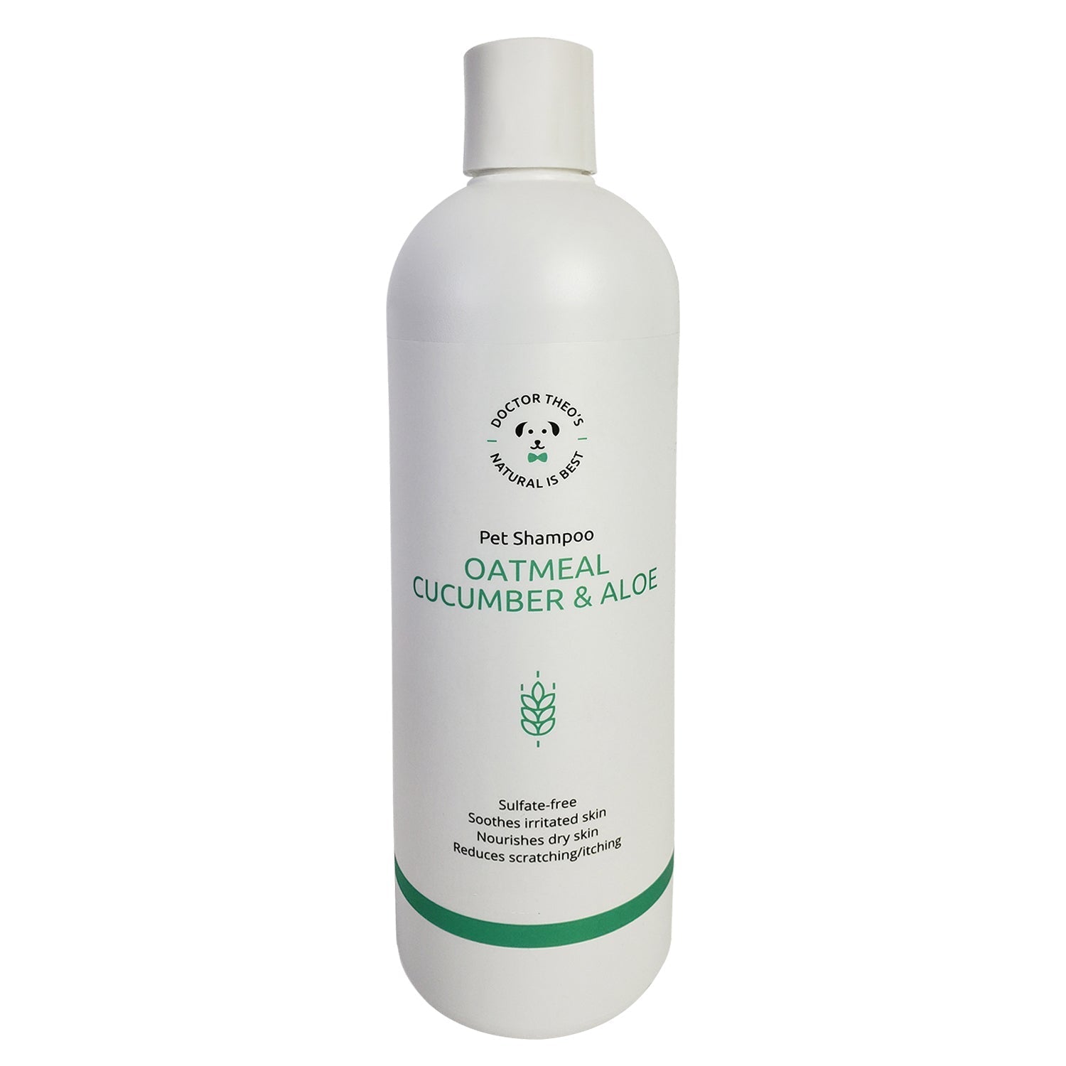 Dr. Theos Dog Shampoo – Oatmeal, Cucumber & Aloe (16 oz)