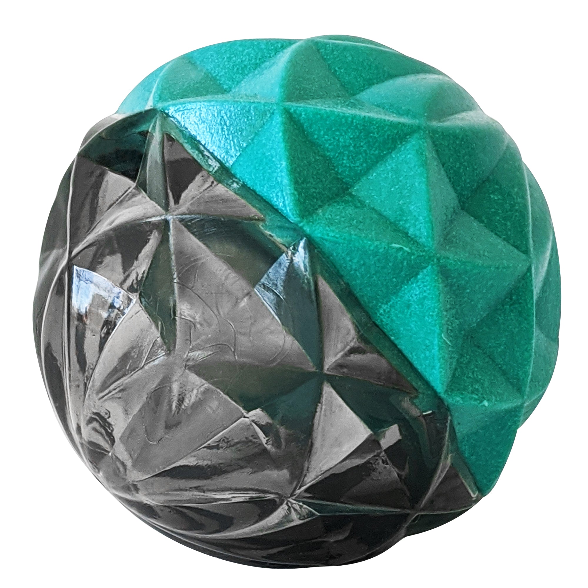 Country Living Geometric Textured TPR Ball Dog Toy, 2.8-Inch Size