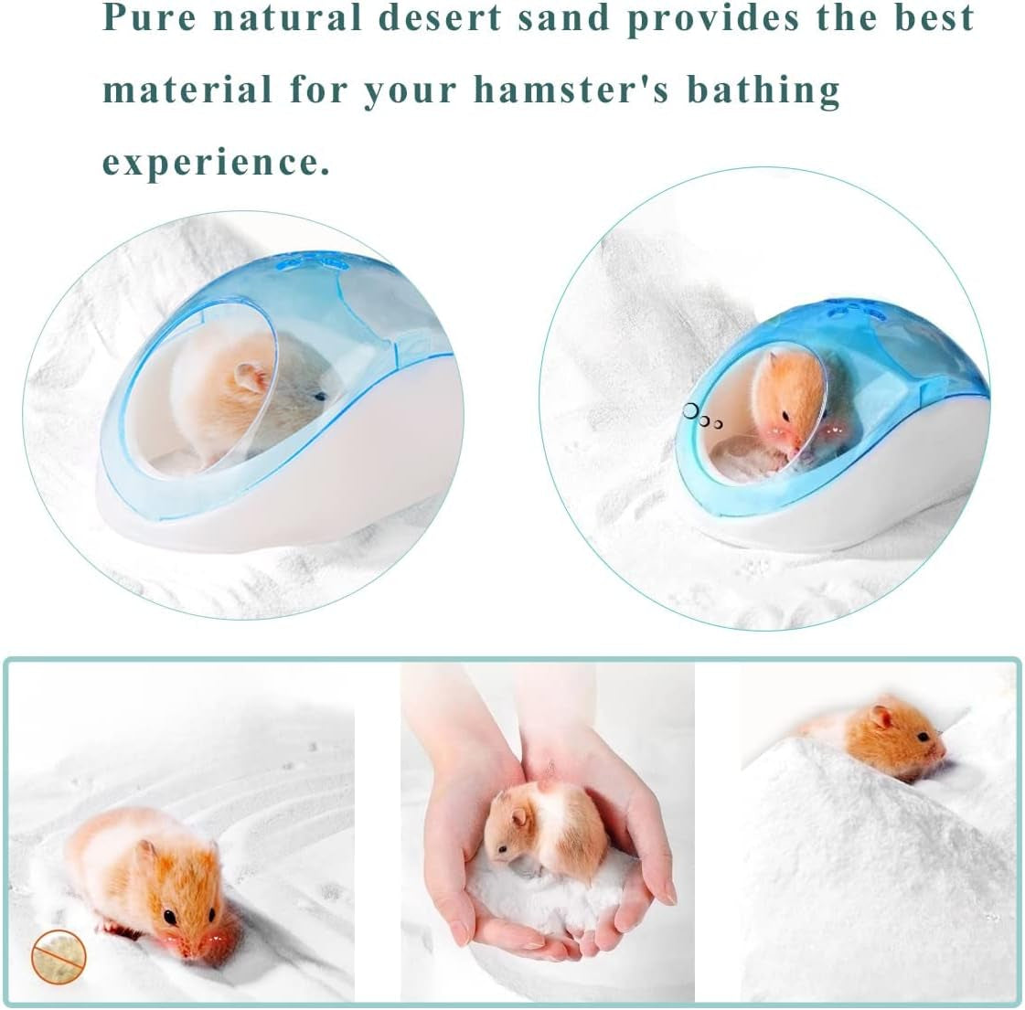 Hamster Bath Sand Dust Free Desert Small Pet Litter Chinchilla Gerbil 3lb