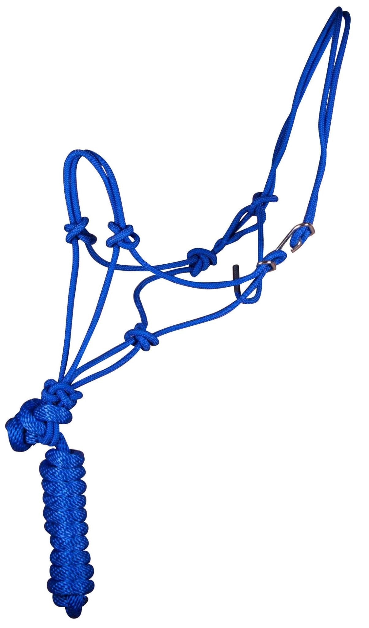 Jeffers Easy-On Clip Nylon Rope Horse Halter with Lead