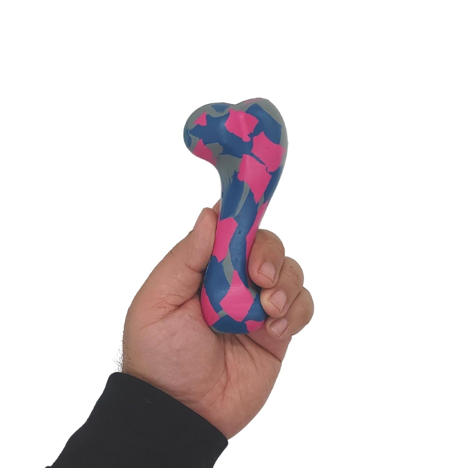 5.5 × 2-Inch Natural Rubber Dog Bone Chew Toy for Small Dogs