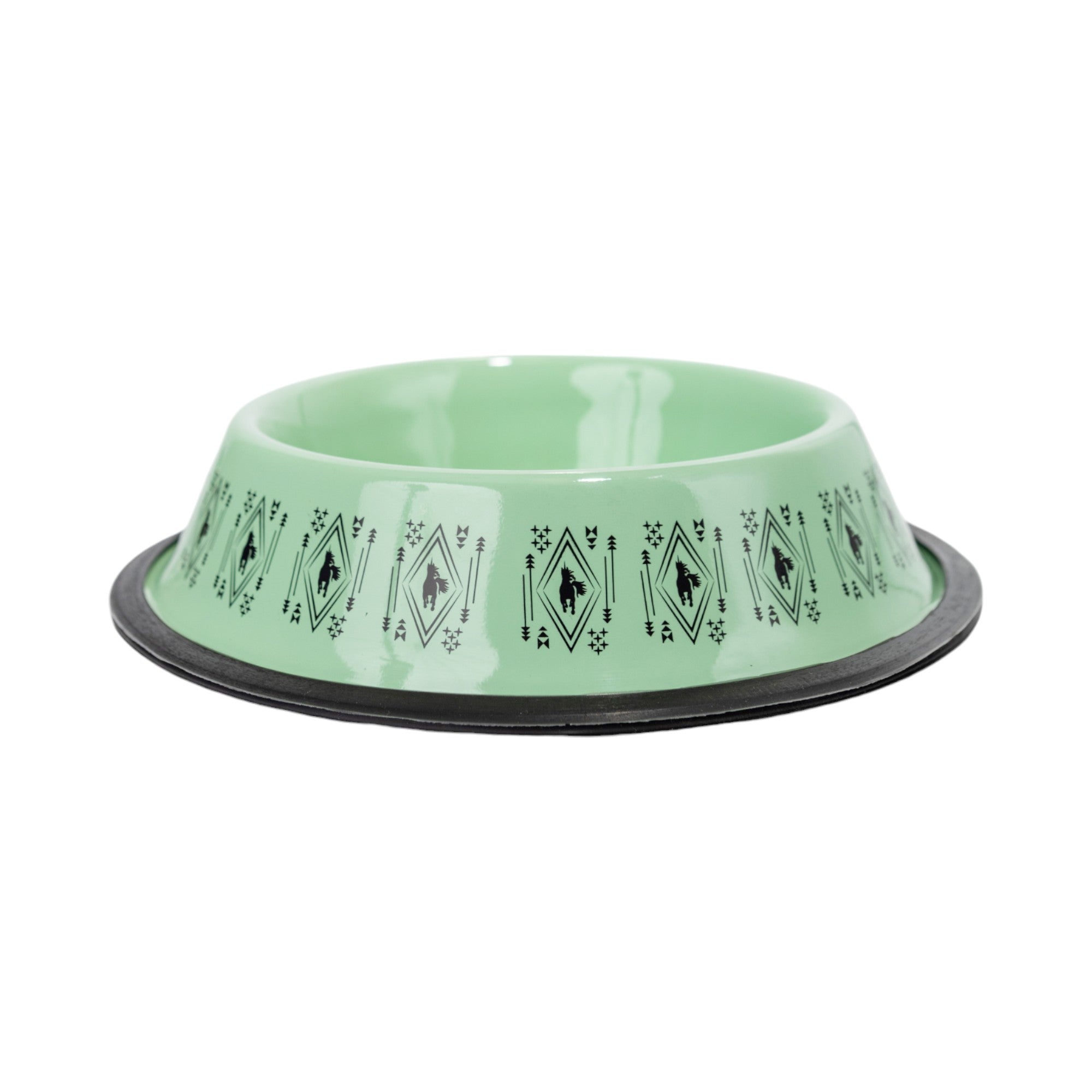 BOHO Unicorn Stainless Steel Dog Bowl with Silicone Base, 24 oz