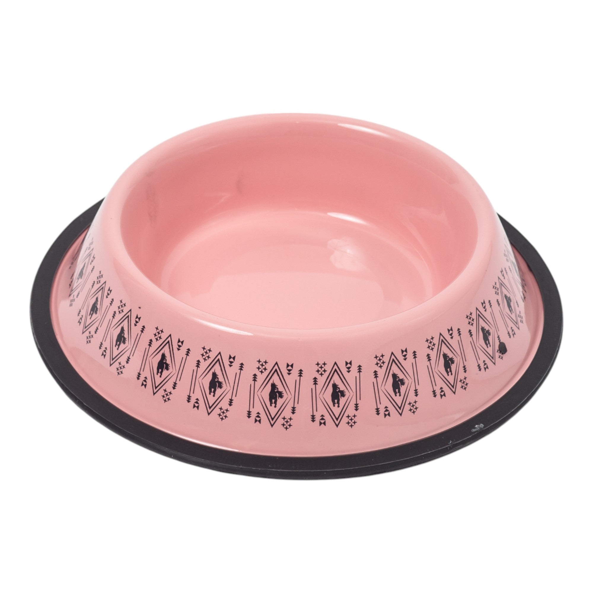 BOHO Unicorn Stainless Steel Dog Bowl with Silicone Base, 24 oz