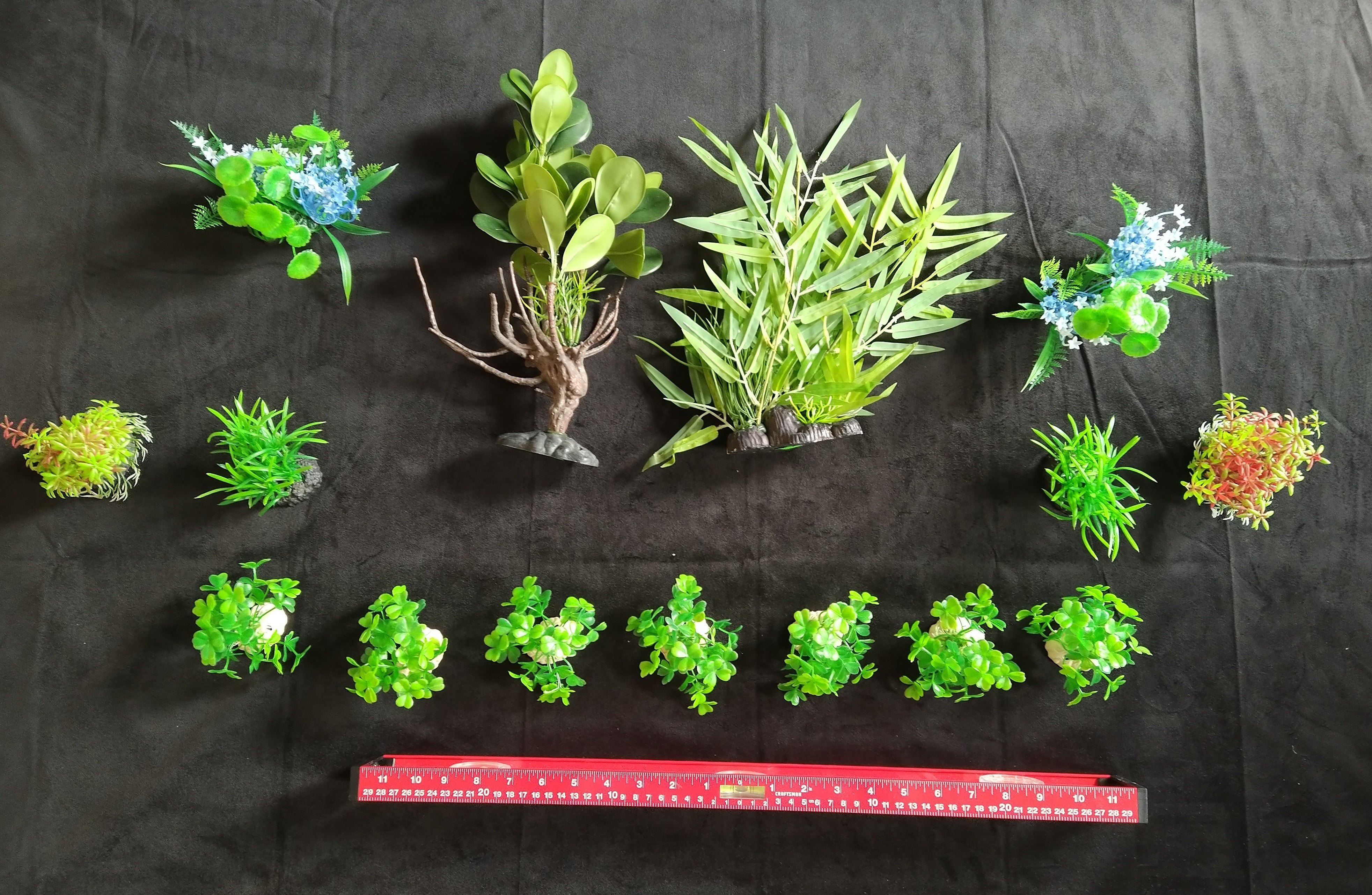Premium Artificial Aquarium Plant Package for Fish Tank. NATURE AT ITS BEST