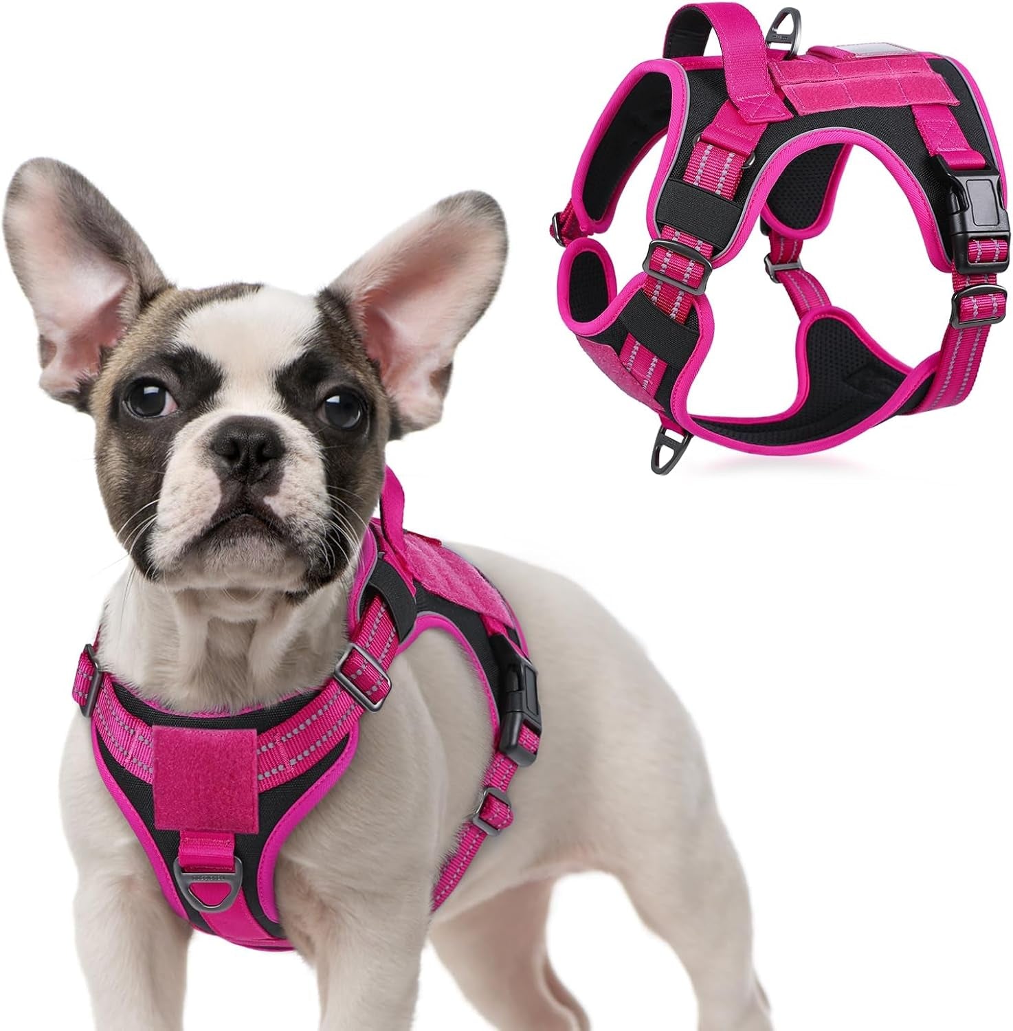 No-Pull Tactical Dog Harness MOLLE Vest for Medium & Large Dogs