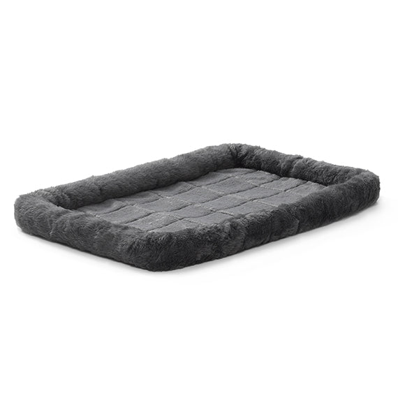 Midwest QuietTime Sheepskin Pet Bed Gray 36x23
