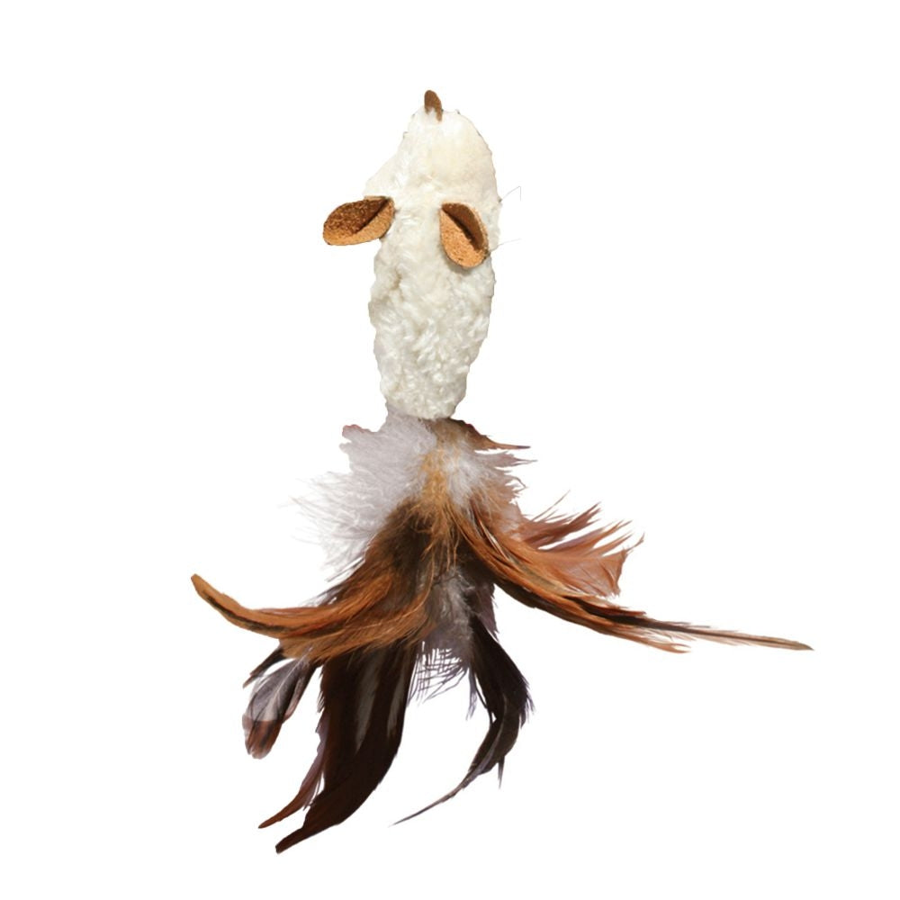 Kong Feather Mouse Catnip Toy (Colors Vary)