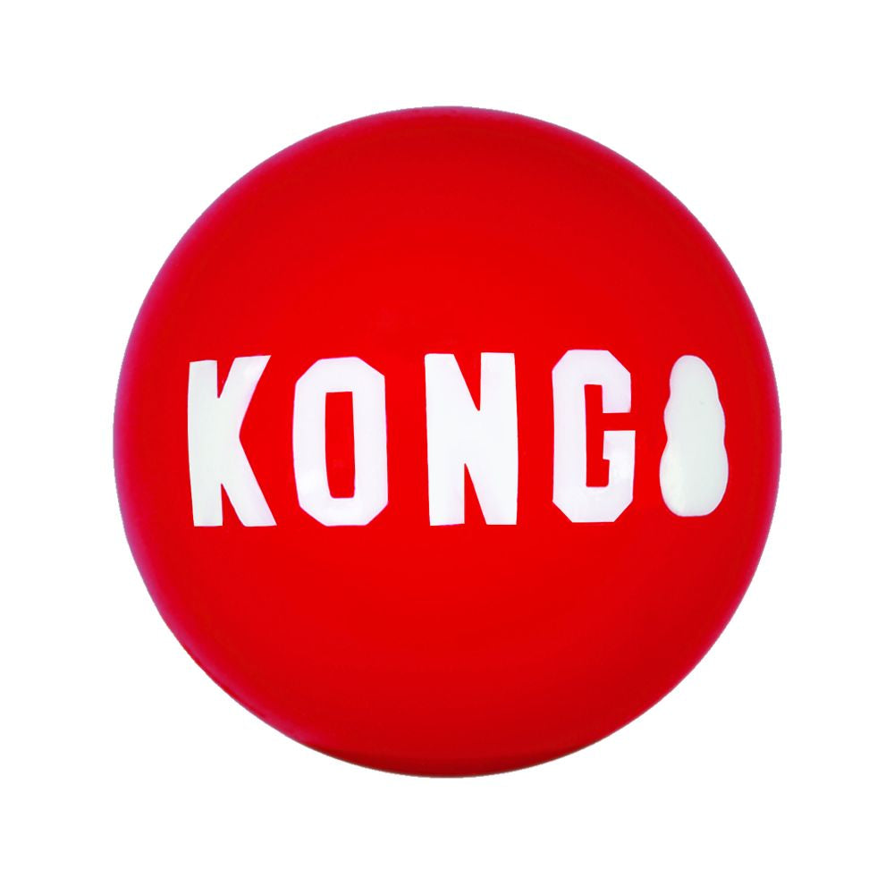 Kong - Signature Balls - 2 Pack Durable Ball For Chasing And Retrieving - For Medium Dogs