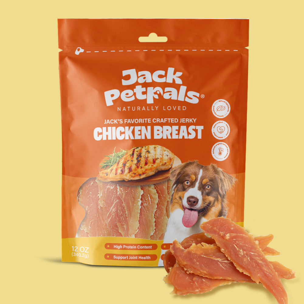 Jack PetPals Handcrafted Jerky Chicken Breast Dog Treats, 12 oz