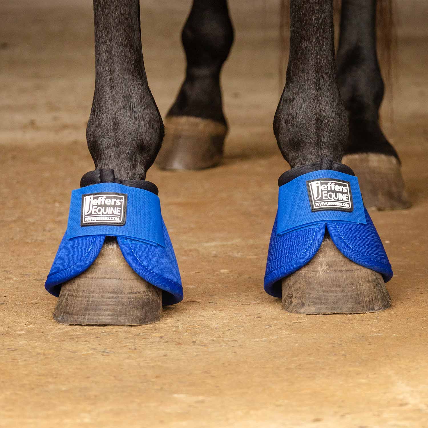Jeffers No-Turn Bell Boots for Horses, Solid Colors, 2 Count