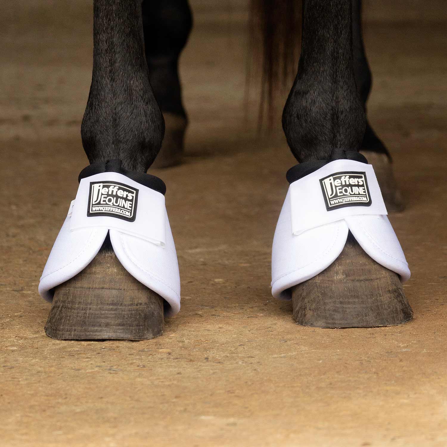 Jeffers No-Turn Bell Boots for Horses, Solid Colors, 2 Count