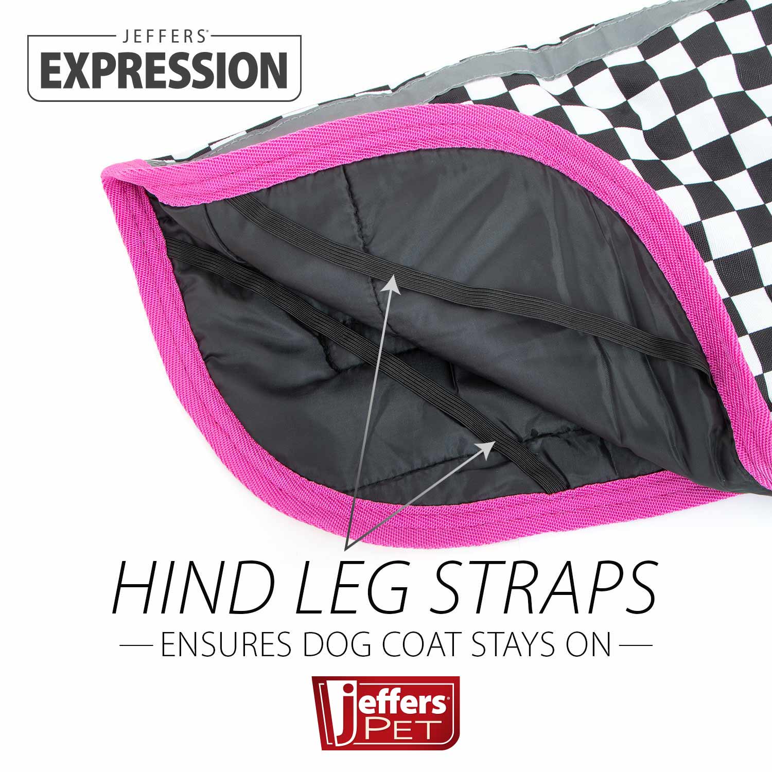 Jeffers Expression 600D Waterproof Ripstop Dog Coat, 240 Grams