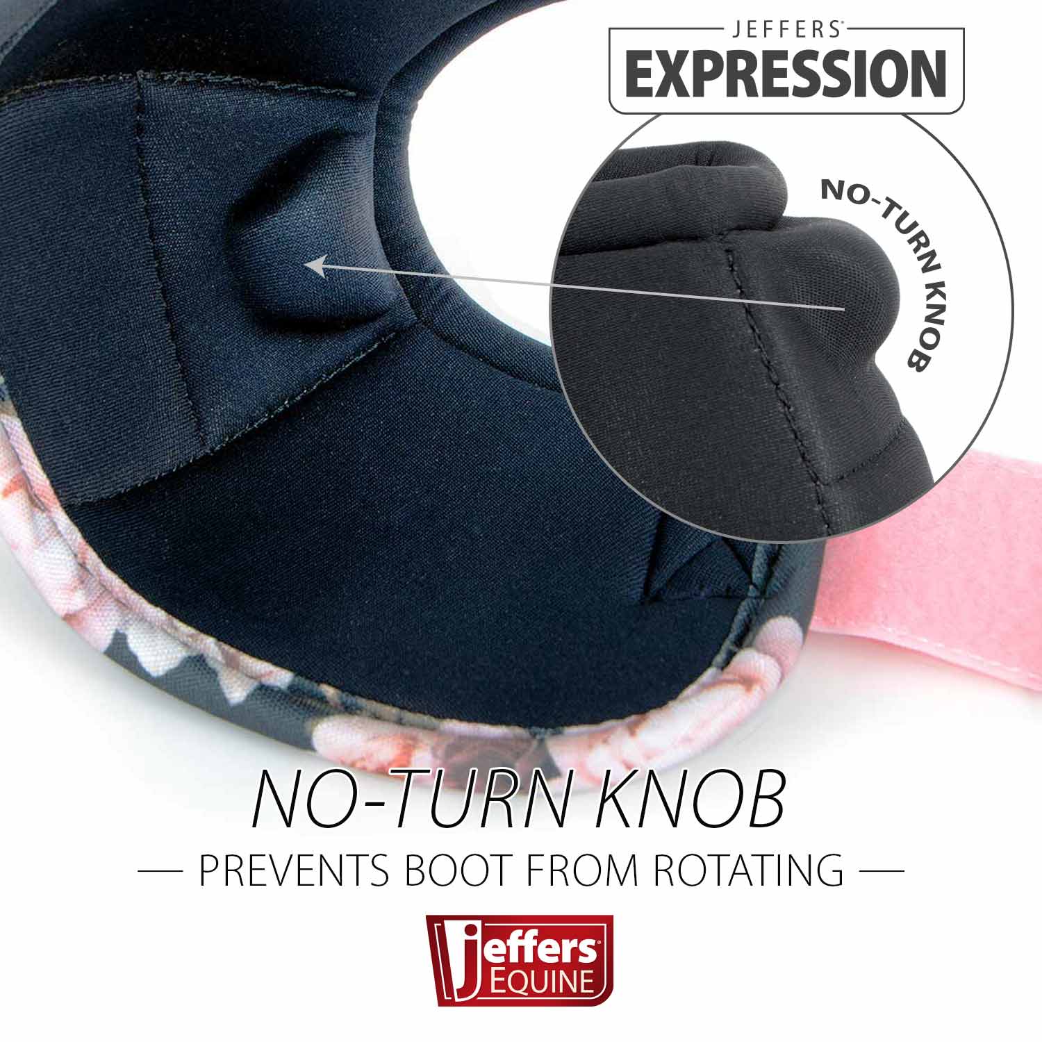 Jeffers Expression No-Turn Bell Boots for Horses, Pair, Nylon