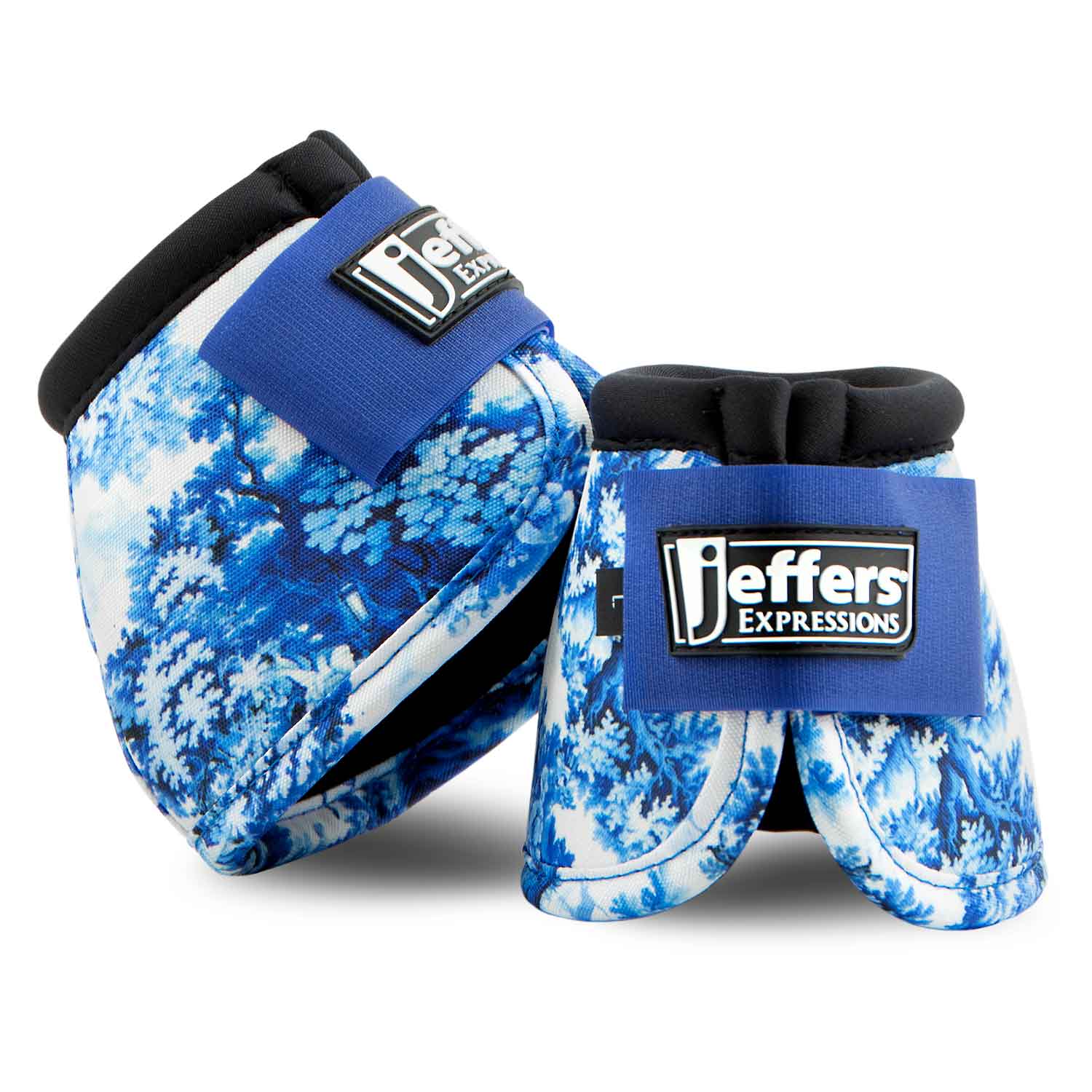 Jeffers Expression No-Turn Bell Boots for Horses, Pair, Nylon