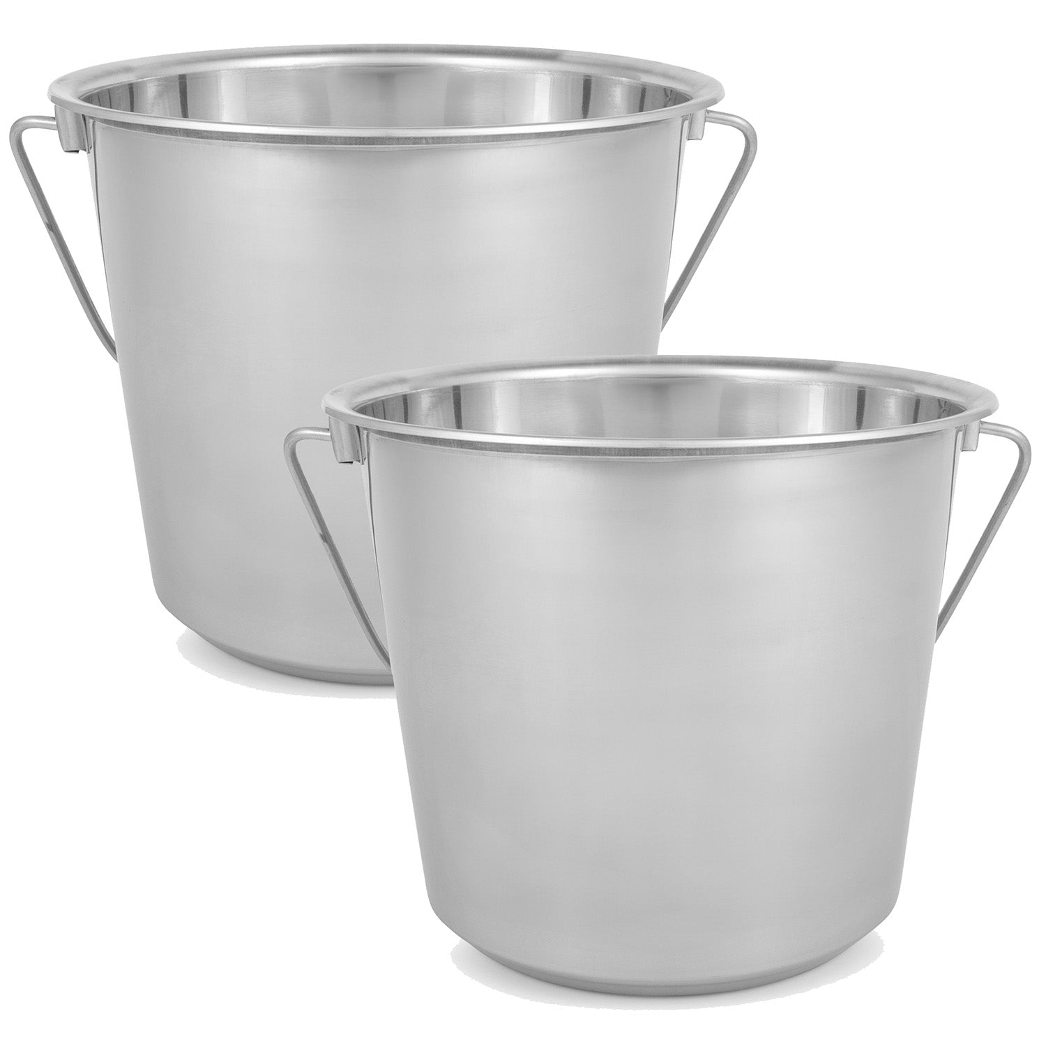 Jeffers Multi-Purpose Stainless Steel Pails with Handle