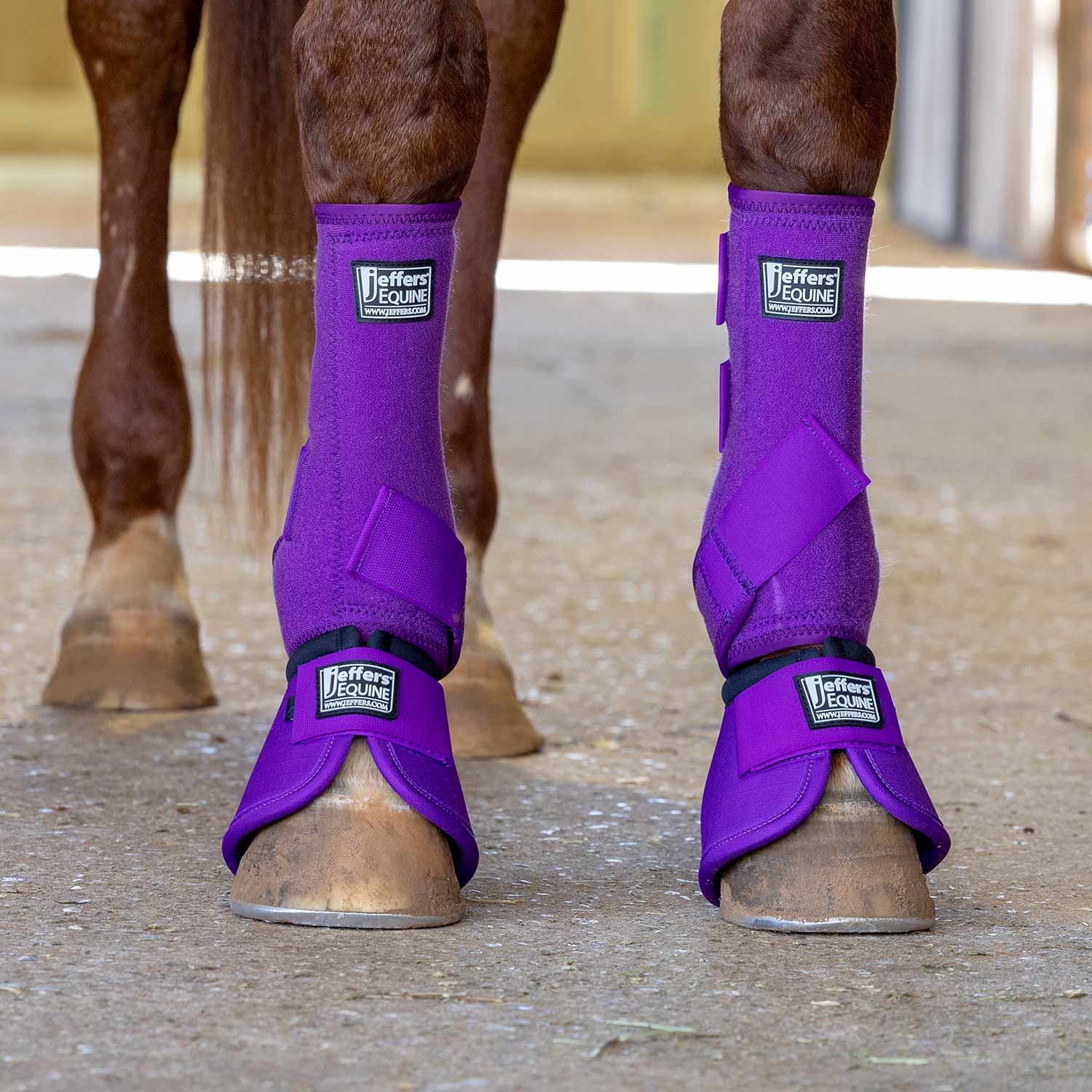 Jeffers No-Turn Bell Boots for Horses, Solid Colors, 2 Count