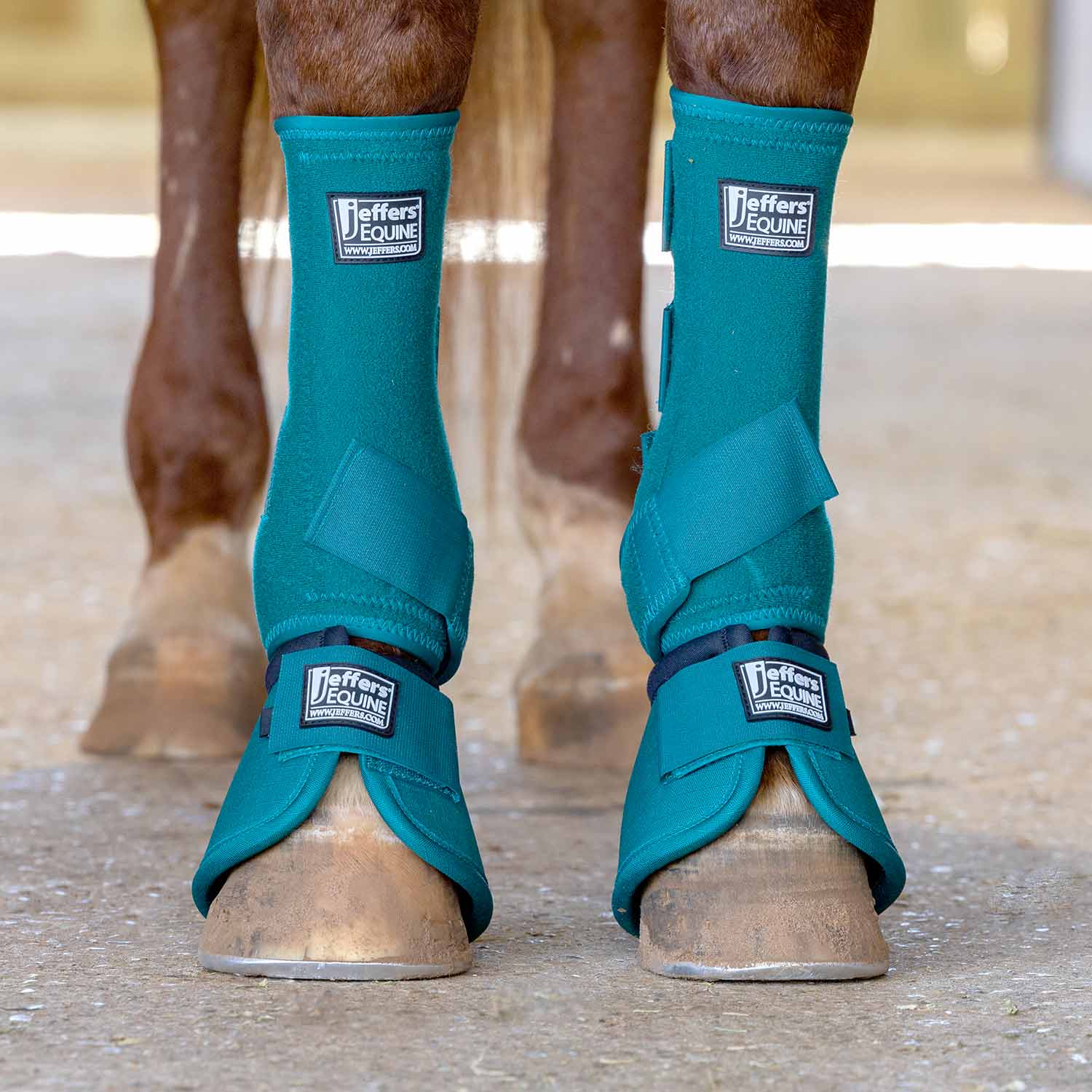 Jeffers No-Turn Bell Boots for Horses, Solid Colors, 2 Count