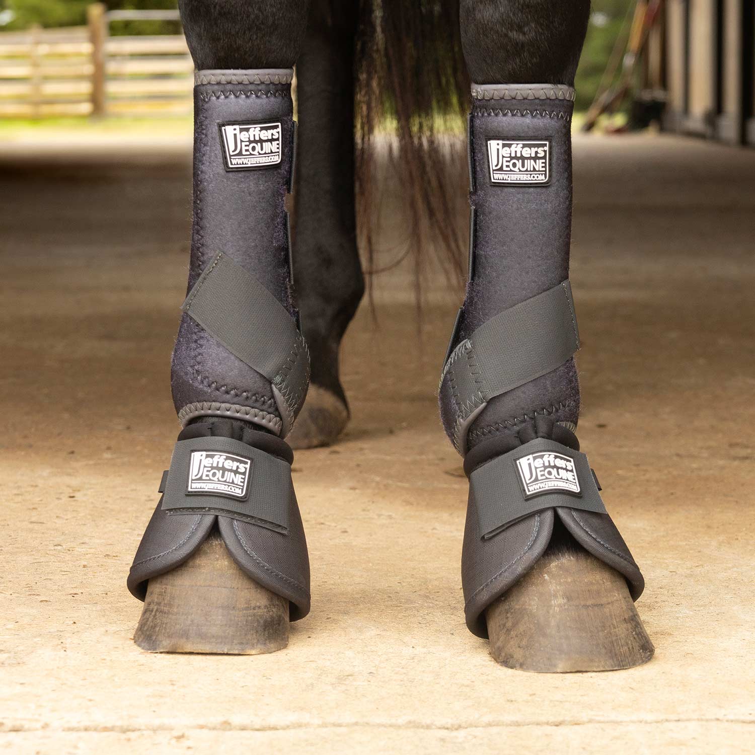 Jeffers Protective Horse Boots, Solid Colors, 2-Pack