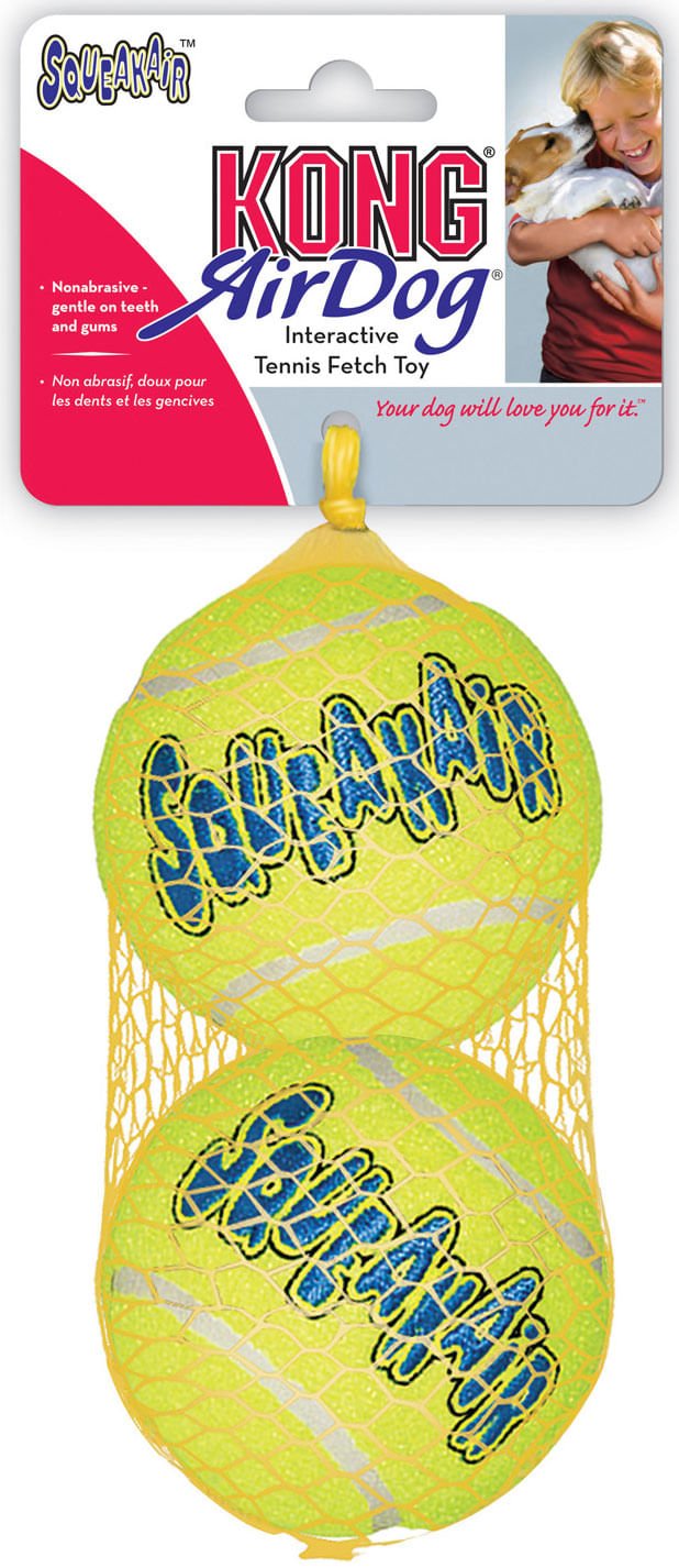 KONG SqueakAir® Ball  Durable Squeaker Tennis Ball Dog Toy for Fetch & Play