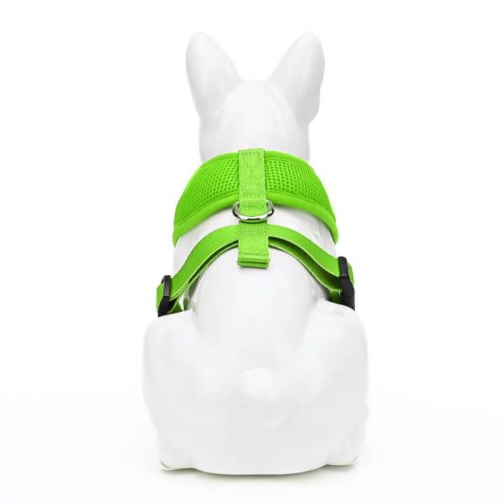 EcoBark Lime Green Dog Harness - Over-the-Head Soft Mesh Dog Vest Halter for Small to Medium Dogs and Puppies