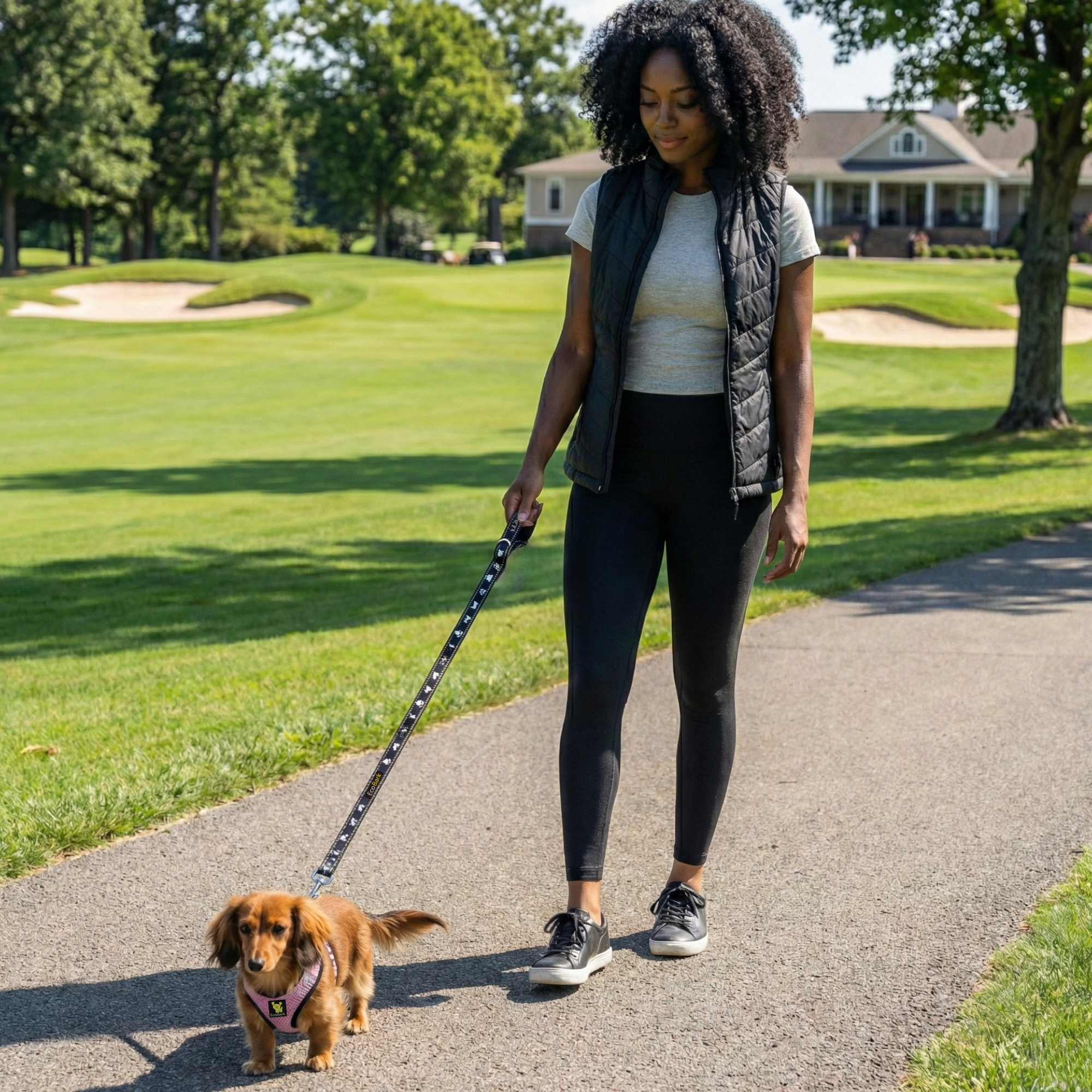 EcoBark Step In Dog Harness - Teacup & Small Breeds- Reflective Soft Mesh Harness for Teacup, Small Dogs and Puppies / Lilac Pink