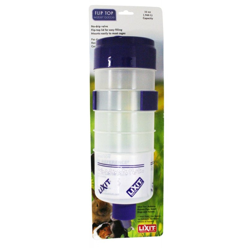 Lixit Quick Lock Flip Top Water Bottle With Valve 32Oz
