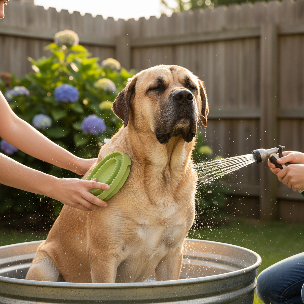 Dog - Safari Rubber Curry Dog Brush