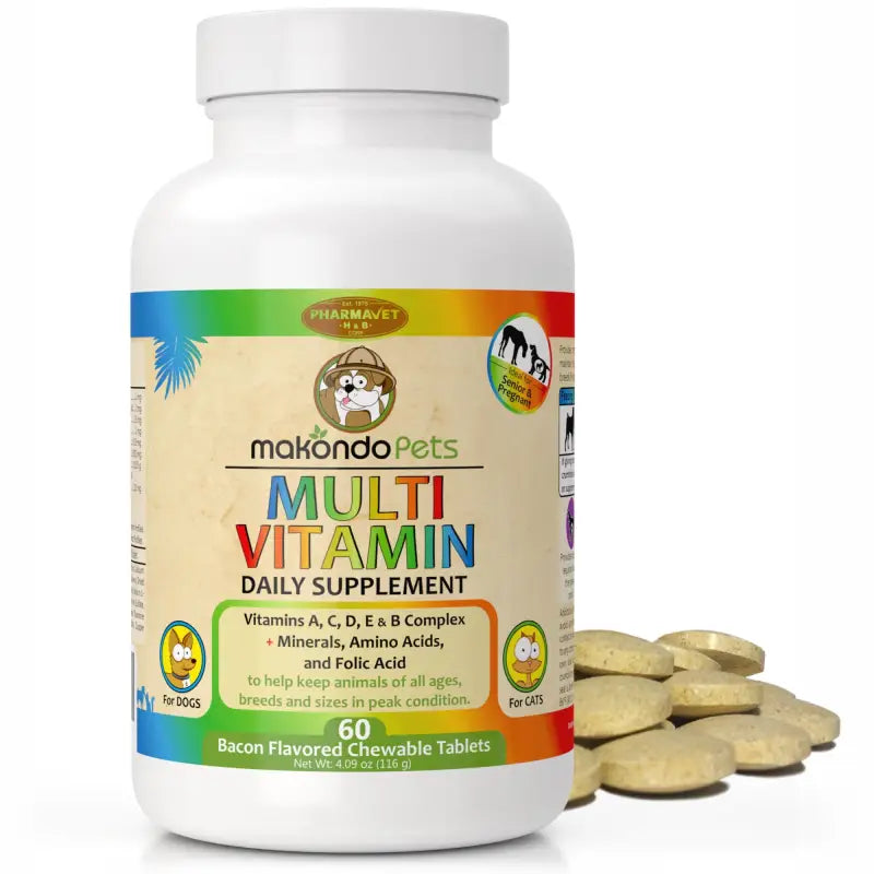Multivitamin for Dogs & Cats. Prenatal Vitamins. 90 Tabs