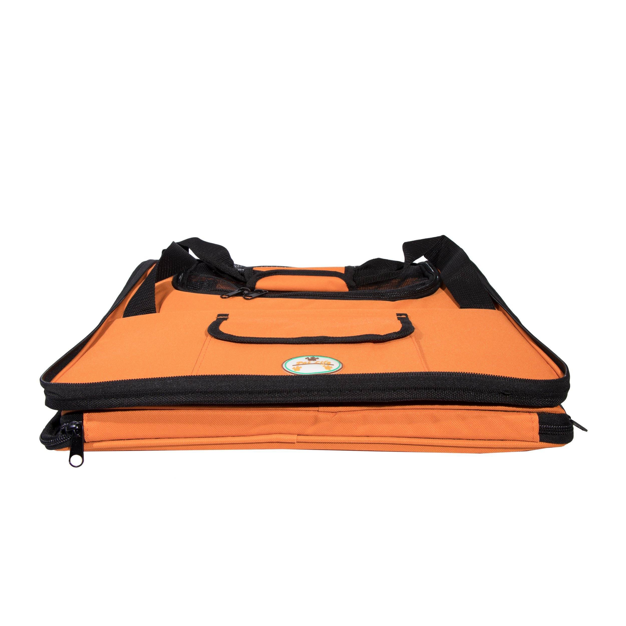Pet Life ® 'Ultra-Lock' Collapsible Safety Travel Wire Folding Pet Dog Carseat Car Seat Carrier crate