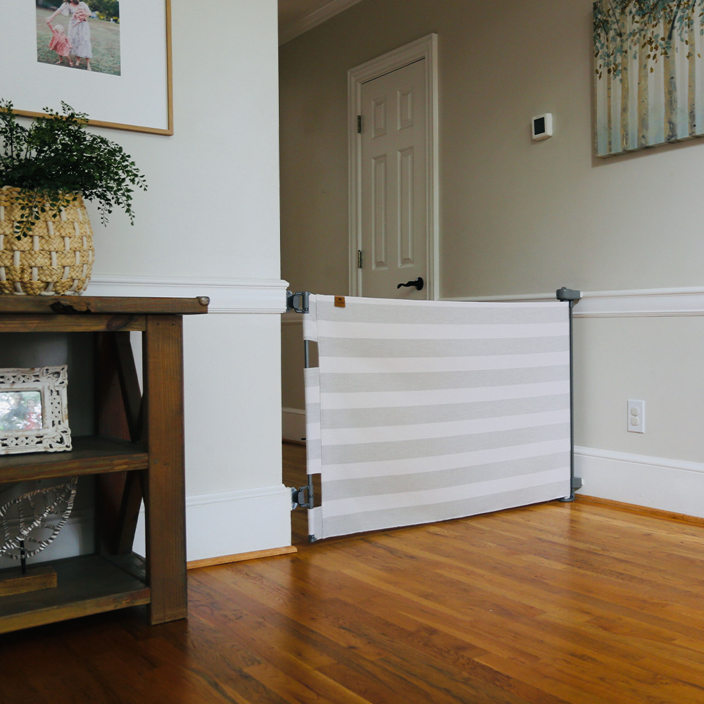 Crypton® Fabric Baby & Pet Safety Gate  Stylish, Stain-Resistant, PFAS-Free