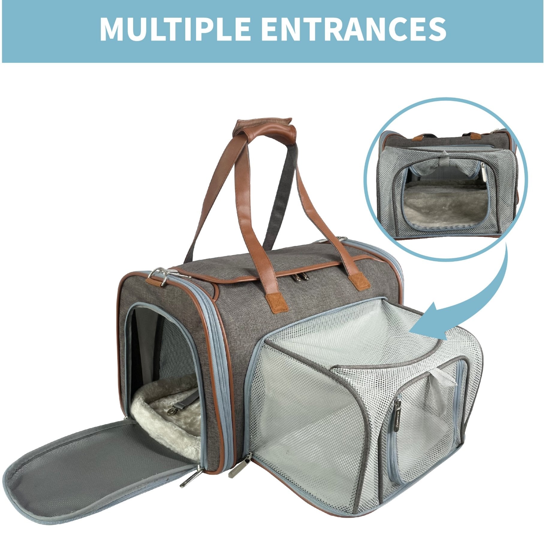 Mr. Peanut's Gold Series Standard Size Airline Compliant Expandable Pet Carrier V2.0