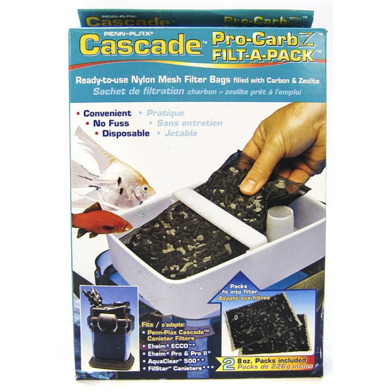Cascade Pro-Carb Z Filta-A-Pack Nylon Mesh Filter Bags With Carbon And Zeolite