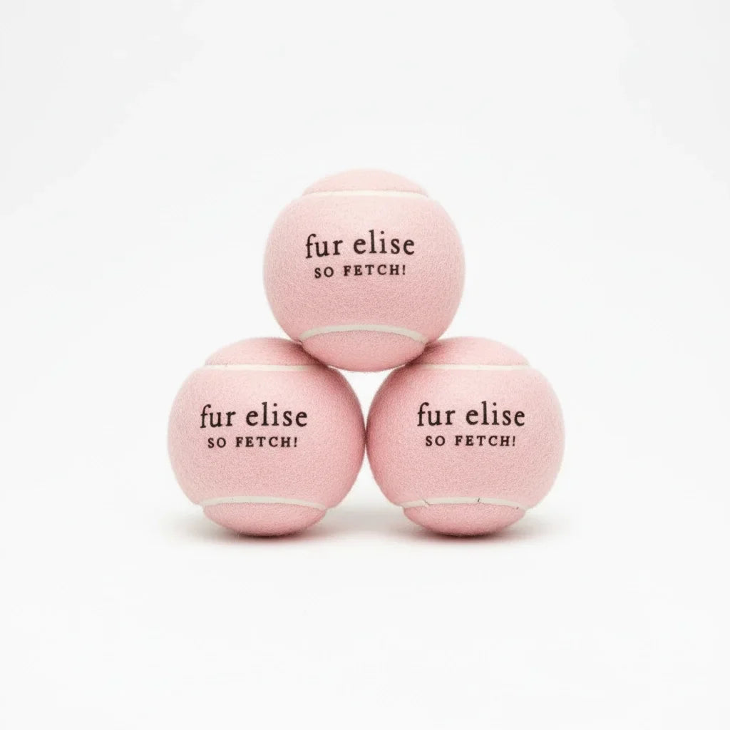 Fur Elise So Fetch! Tennis Ball Pack of 3 - Blush