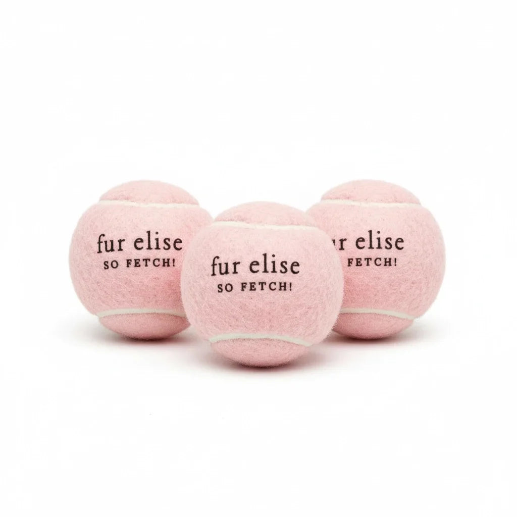 Fur Elise So Fetch! Tennis Ball Pack of 3 - Blush