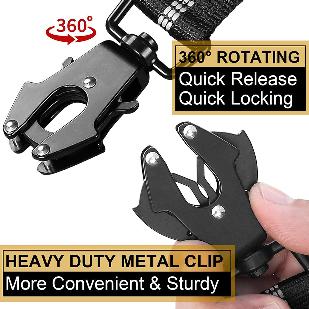 Heavy Duty Quick-Release Bungee Leash (Absorbs Pulls)