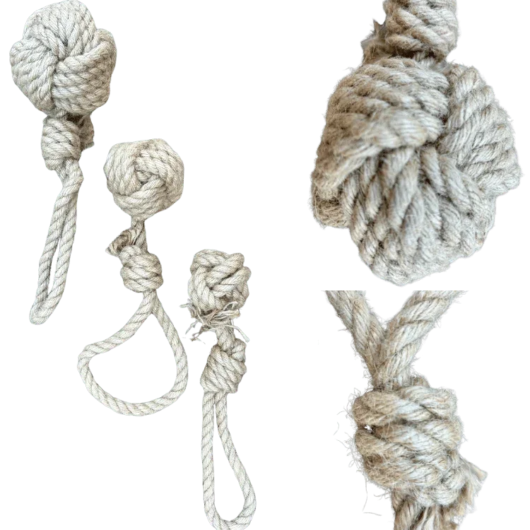 hemp rope dog tug toy