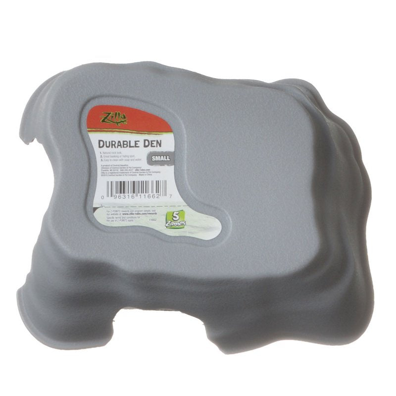 Zilla Durable Den For Reptiles Gray