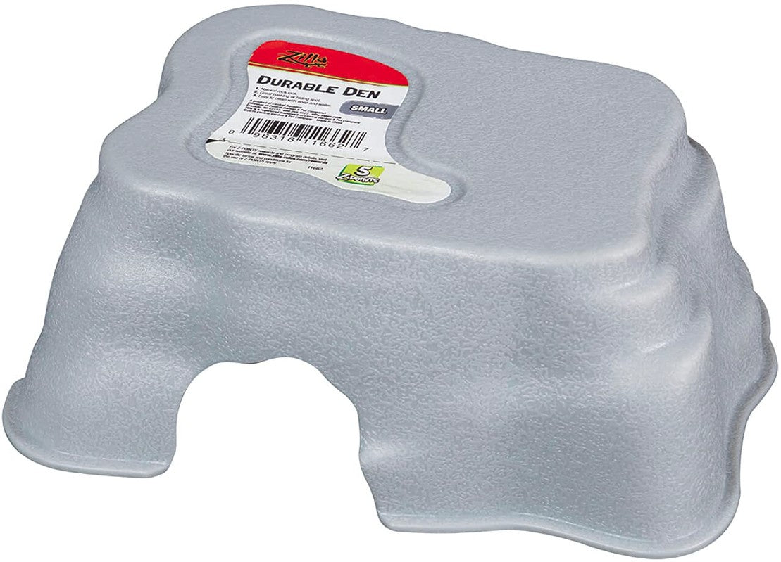 Zilla Durable Den For Reptiles Gray
