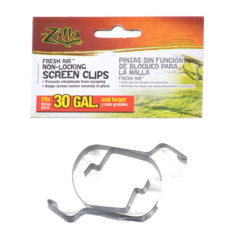 Zilla Non-Locking Screen Clips Metal